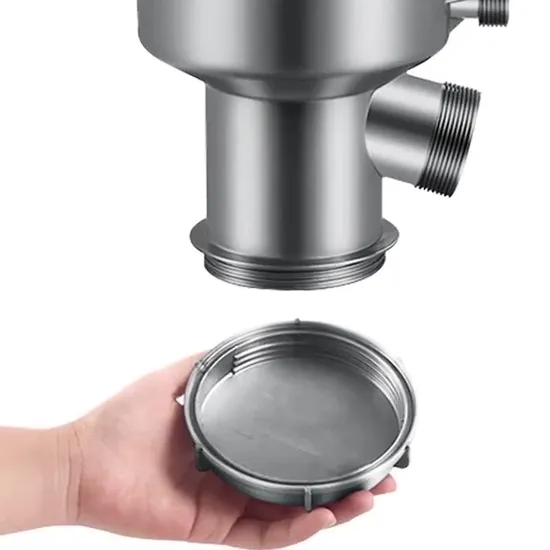 Double Bowl Rear Mounted Hard PP Sewer Pipes Kitchen Sink Drainer