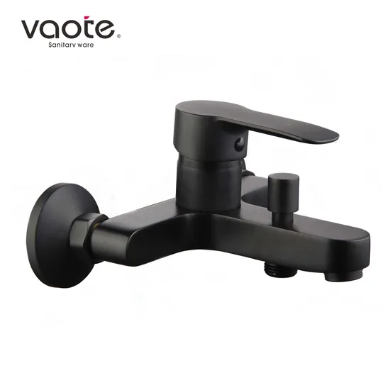 Single Lever Matte Black Finish Bath Shower Faucet Mixe for Bathroom (VT 17101)