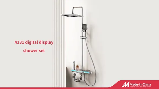 Premium Luxury Rain Shower Head Set with Thermostatic Controls