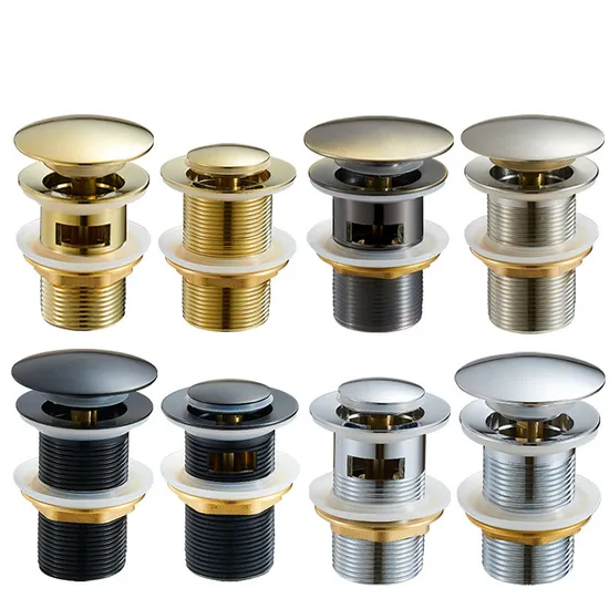 Brass Chrome Plated Basin Wash Drain 11/4