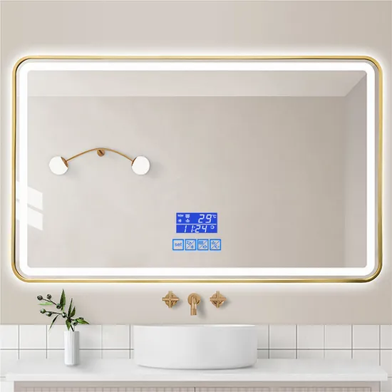 OEM ODM Illuminated Rectangle LED Bathroom Mirror Anti