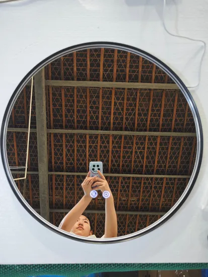 Luxury Mirror Irregular Wall Mounted Furniture LED Illuminated Bathroom Toilet Hotel Backlit LED Bathroom Mirror with CE 