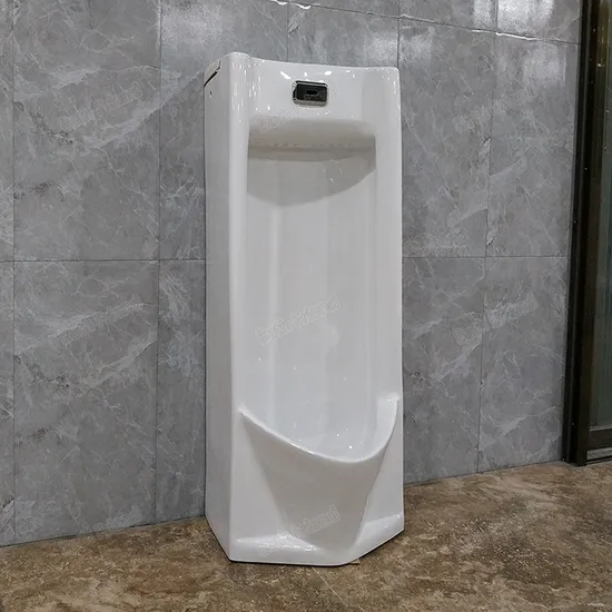 Luxury Sanitary Ware White Ceramic Auto Flushing Sensor Floor Standing Urinal 