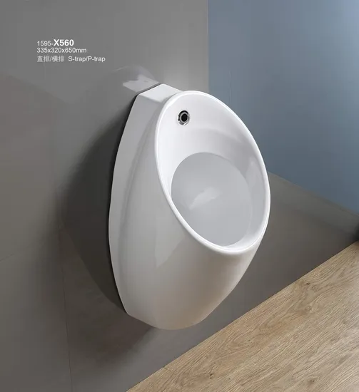 Bathroom Ceramic Urinal Automatic Sensor Wall Mounted Urinoir for Male Men Wall Hung Urinal 
