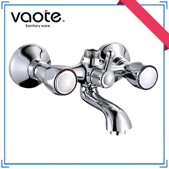 Chinese Manufacturer Provide Faucet Wall Mounted Double Handle Bath Shower Mixer (VT 61301) 