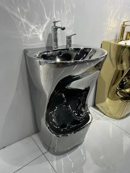 Floor Mounted Square Sintered Stone Sink Sanitary Ware Muslim Wudu Sink Foot Washer Wudu Wash Basin 