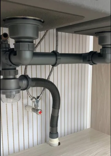 Hot Sale Modern Design Double Bowl Save Cabinet Space Kitchen Sink Drainer 