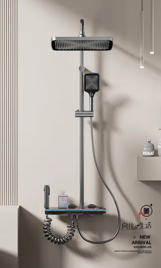 Advanced Digital Rainfall Shower System with Smart Controls 