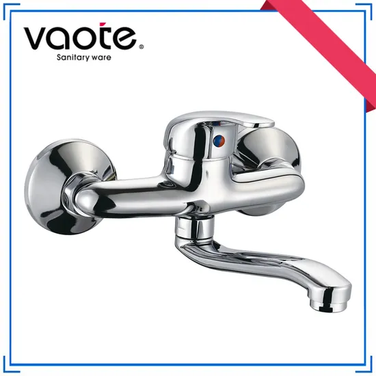 Long Spout Single Lever Chrome Shower Bath Mixer Faucet (VT10302Z) 