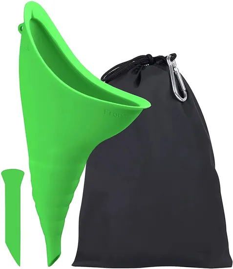 Portable Outdoor Women Silicone Urination Device Female PEE Funnel Emergency Standing Silicone Urinal for Women 
