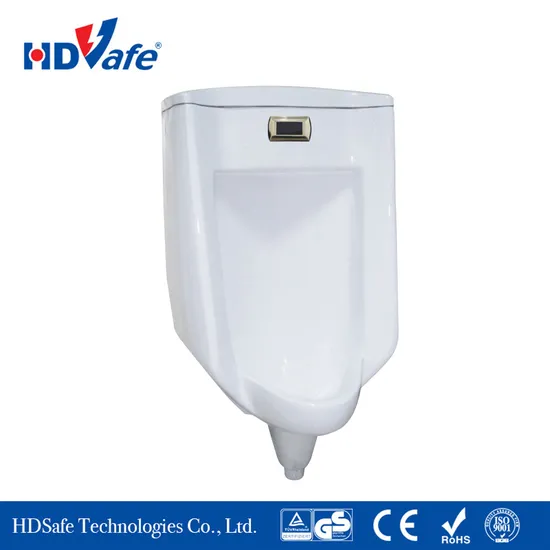 3u Ceramic Urinal with Automatic Brass Flusher Kit Wall Mounted Type 